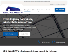 Tablet Screenshot of namioty.eu